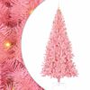 vidaXL Kerstboom met 300 LED met standaard Roze 240 cm PVC