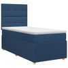 vidaXL Boxspringbed met matras met hoofdeinde Blauw 80 x 200 cm Stof