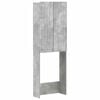 vidaXL Toiletkast ZWOLLE Betongrijs 66 x 25,5 x 190 cm Bewerkt hout