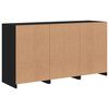 vidaXL Dressoir met LED-verlichting 123x37x67 cm zwart