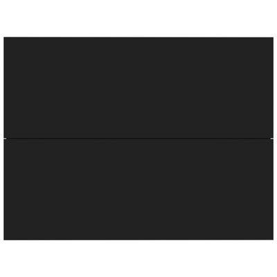 vidaXL Nachtkastje 40x30x30 cm spaanplaat zwart