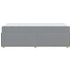vidaXL Bedframe met matras Lichtgrijs 90 x 200 cm Stof