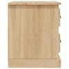 vidaXL Nachtkastjes 2 st 39x39x47,5 cm bewerkt hout sonoma eikenkleur