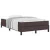 vidaXL Boxspringbed met matras Donkerbruin 120 x 190 cm Stof