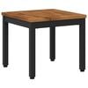 vidaXL Salontafel Naturel en Zwart 40 x 40,5 x 36 cm