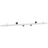 vidaXL Schuifdeurbeslagset 152,4 cm Staal Wit