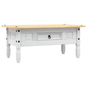 vidaXL Salontafel 100x55x44 cm Mexicaans grenenhout Corona-stijl wit