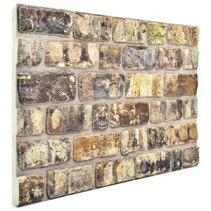 vidaXL Wandpanelen 10 pcs Multikleur 100 x 50 cm EPS-schuim