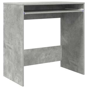 vidaXL Bureau Beton Grijs Bewerkt hout 77.5 x 43 x 79 cm
