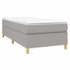 vidaXL Boxspring bed 90x190 cm stof lichtgrijs
