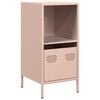 vidaXL Dressoir 35x39x73,5 cm koudgewalst staal roze