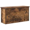 vidaXL Wandgemonteerde kapstok met plank Gerookt eiken 50 x 16 x 26 cm