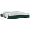 vidaXL Ottoman bedframe zonder matras 200x200 cm fluweel donkergroen