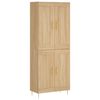 vidaXL Hoge kast 69,5x34x180 cm bewerkt hout sonoma eikenkleurig