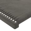 vidaXL Bedframe zonder matras 140x200 cm fluweel donkergrijs