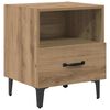 vidaXL Nachtkastje Artisan Eiken 40 x 35 x 47,5 cm Bewerkt hout