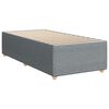 vidaXL Boxspring met matras stof lichtgrijs 100x200 cm