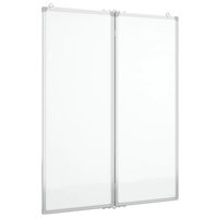 vidaXL Whiteboard magnetisch inklapbaar 80x100x1,7 cm aluminium