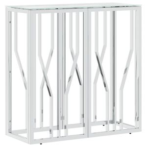 vidaXL Wandtafel 70x30x70 cm roestvrij staal en glas