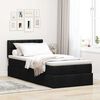 vidaXL Ottoman bed met matras en LED's 90x190cm stof zwart