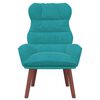 vidaXL Fauteuil Turquoise 69 x 74 x 93 cm Fluweel