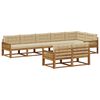 vidaXL Buiten bankenset 8 st Natuurlijk en Beige