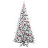 vidaXL Kunstmatige Inklapbare Kerstboom Groen 180 cm PE en PVC