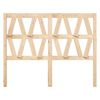 vidaXL Hoofdbord 146x4x100 cm massief grenenhout