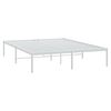 vidaXL Bedframe metaal wit 140x200 cm