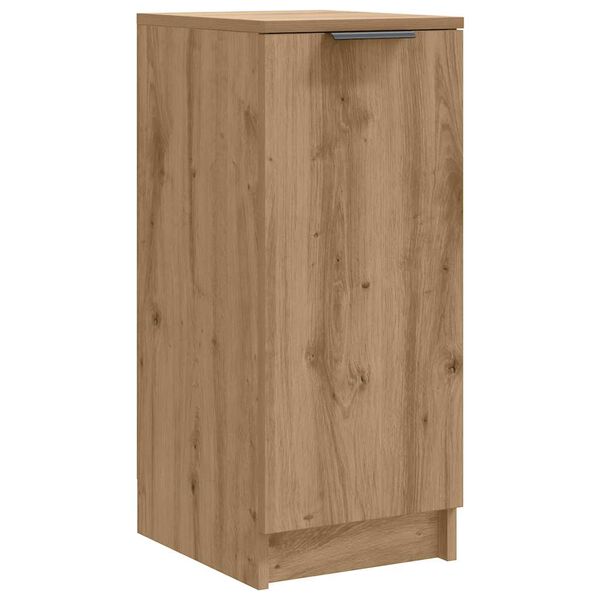 vidaXL Schoenenkast 29,5x35x70 cm bewerkt hout artisanaal eikenkleur