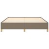 vidaXL Bedframe zonder matras stof taupe 160x200 cm