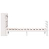 vidaXL Bed met boekenkast zonder matras grenenhout wit 90x190 cm