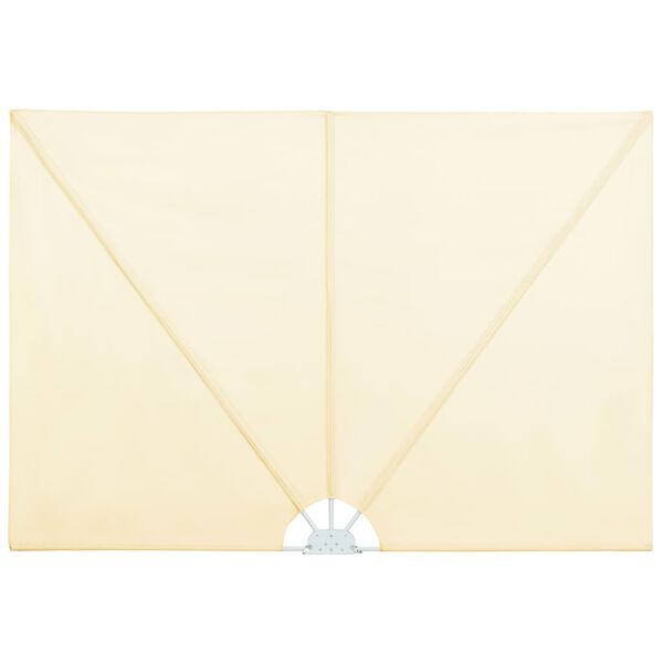 vidaXL Terrasscherm inklapbaar 300x150 cm cr&egrave;me