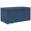 vidaXL Kruk Blauw 81 x 41 x 40 cm Stof en Ge&euml;ngineerd Hout