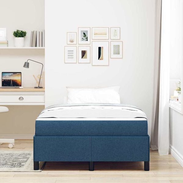 vidaXL Boxspringbed Blauw 120 x 200 cm Stof