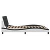 vidaXL Bedframe zonder matras "Zadar" kunstleer zwart en wit 160x200 cm