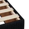 vidaXL Boxspring met matras stof zwart 180x200 cm