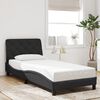 vidaXL Bedframe met LED zonder matras fluweel zwart 90x200 cm