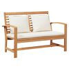 vidaXL Tuin Sofa Set Naturel Massief teakhout