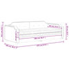 vidaXL Slaapbank met matras 90x200 cm stof taupe