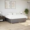 vidaXL Bedframe zonder matras stof taupe 180x200 cm