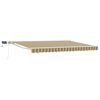 vidaXL Handmatige Luifelhouder met LED's Groen, Geel, Wit 4,5 &times; 3,5 m