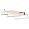 vidaXL Bedframe Wit 75 x 190 cm Massief grenenhout