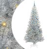 vidaXL Kerstboom met 300 LED met standaard Zilver 240 cm PET