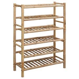vidaXL Schoenenrek 68 x 28 x 96 cm Bamboe Naturel