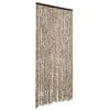 vidaXL Vliegengordijn 100x200 cm chenille beige en bruin