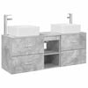 vidaXL Badkamerkastenset 3 st Betongrijs 49,5 x 41 x 63 cm