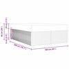 vidaXL Bedframe met matras Lichtgrijs 160 x 200 cm Stof