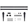 vidaXL Ophangset voor minischuifdeur 183 cm koolstofstaal