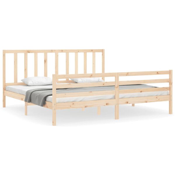 vidaXL Bedframe zonder matras massief grenenhout 200x200 cm